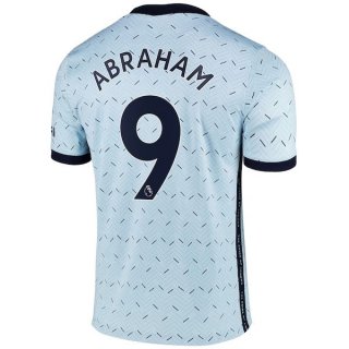 Maillot Chelsea NO.9 Abraham Exterieur 2020 2021 Bleu Pas Cher