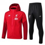 Coupe Vent Liverpool Ensemble Complet 2019 2020 Rouge Noir Pas Cher