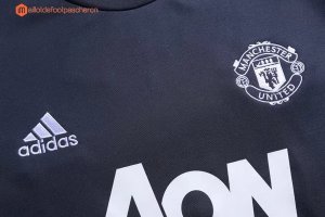 Survetement Manchester United 2017 2018 Gris Marine Pas Cher