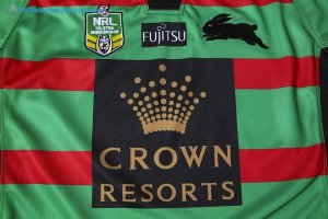 Maillot Rugby Rabbitohs Domicile 2017 2018 Vert Pas Cher