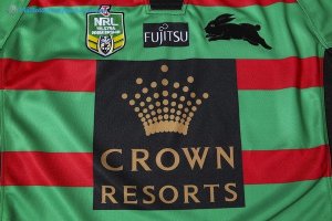 Maillot Rugby Rabbitohs Domicile 2017 2018 Vert Pas Cher