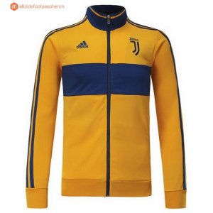 Survetement Juventus 2017 2018 Jaune Bleu Pas Cher