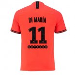 JORDAN Maillot Paris Saint Germain NO.11 Di Maria Exterieur 2019 2020 Orange Pas Cher