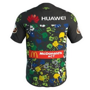 Maillot Canberra Raiders Edición Conmemorativa 2018 Noir Vert Pas Cher