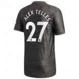 Maillot Manchester United NO.27 Alex Telles Exterieur 2020 2021 Noir Pas Cher