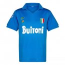 Maillot Naples Domicile Retro 1987 1988 Bleu Pas Cher