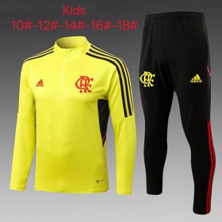 Enfant Survetement Flamengo 2022 2023 Jaune Noir Enfant Survetement Flamengo 2022 2023 Jaune Noir