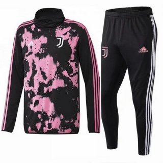 Survetement Juventus 2019 2020 Noir Rose Blanc Pas Cher