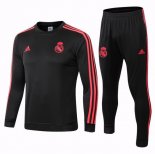 Survetement Real Madrid 2018 2019 Noir Rouge Pas Cher