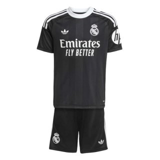 Maillot Real Madrid Gardien Enfant 2025-2026 Noir Maillot Real Madrid Gardien Enfant 2025-2026 Noir