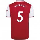 Maillot Arsenal NO.5 Sokratis Domicile 2019 2020 Rouge Pas Cher