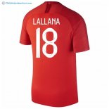 Maillot Angleterre Exterieur Lallana 2018 Rouge Pas Cher