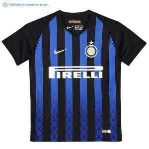 Maillot Inter de Milán Domicile Enfant 2018 2019 Bleu Pas Cher