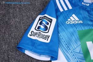 Maillot Rugby Blues Exterieur 2017 2018 Bleu Pas Cher