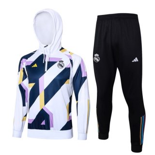 Sweat Shirt Capuche Real Madrid 2024 Blanc 2 Sweat Shirt Capuche Real Madrid 2024 Blanc 2