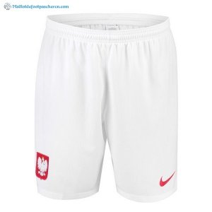 Pantalon Pologne Domicile 2018 Blanc Pas Cher