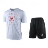 Entrainement Liverpool Ensemble Complet 2019 2020 Blanc Noir Rouge Pas Cher