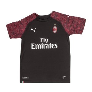 Maillot AC Milan Third Enfant 2018 2019 Noir Pas Cher