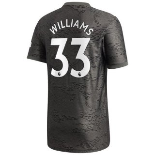 Maillot Manchester United NO.33 Williams Exterieur 2020 2021 Noir Pas Cher Maillot Manchester United NO.33 Williams Exterieur 2020 2021 Noir Pas Cher
