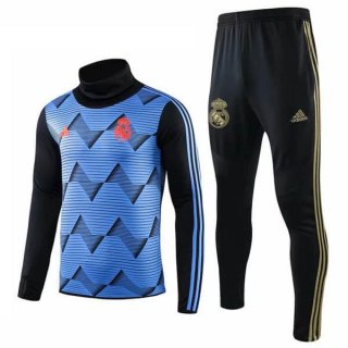 Survetement Real Madrid 2019 2020 Bleu Noir Jaune