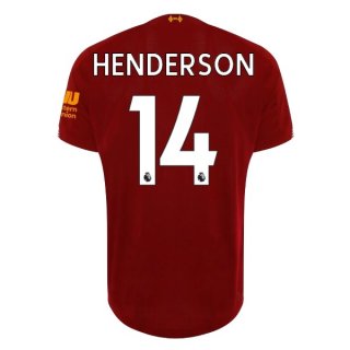 Maillot Liverpool NO.14 Henderson Domicile 2019 2020 Rouge Pas Cher Maillot Liverpool NO.14 Henderson Domicile 2019 2020 Rouge Pas Cher