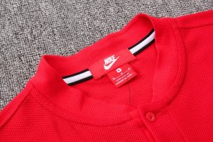 Polo Atlético de Madrid Ensemble Complet 2018 2019 Rouge Pas Cher