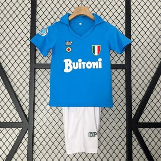 Maillot Naples Domicile Retro Enfant 1987 1988 Maillot Naples Domicile Retro Enfant 1987 1988