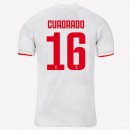 Maillot Juventus NO.16 Cuadredo Exterieur 2019 2020 Gris Blanc Pas Cher