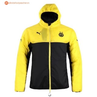 Sweat Shirt Capuche De Laine Borussia Dortmund 2017 2018 Jaune Noir Pas Cher