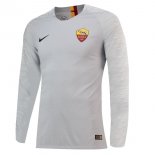 Maillot As Roma Exterieur ML 2018 2019 Gris Pas Cher