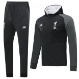 Survetement Liverpool 2019 2020 Noir Blanc Gris Pas Cher