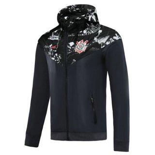Coupe Vent Corinthians Paulista 2019 2020 Noir Gris Pas Cher Coupe Vent Corinthians Paulista 2019 2020 Noir Gris Pas Cher