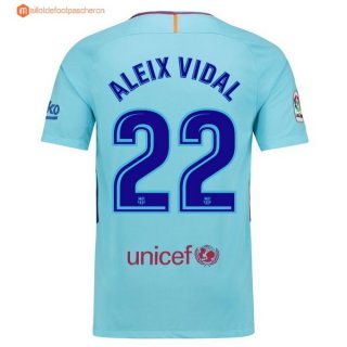 Maillot Barcelona Exterieur Aleix Vidal 2017 2018 Pas Cher