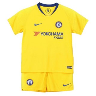 Maillot Chelsea Exterieur Enfant 2018 2019 Jaune Pas Cher