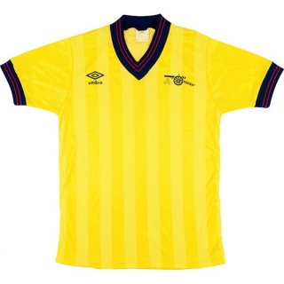 Thailande Maillot Arsenal Exterieur Retro 1983 1984 Jaune Pas Cher