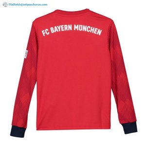 Bayern Munich Domicile ML Enfant 2018 2019 Rouge Pas Cher