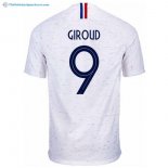 Maillot France Exterieur Giroud 2018 Blanc Pas Cher