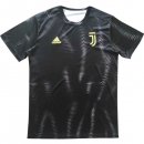 Maillot Entrainement Juventus 2018 2019 Noir Jaune Pas Cher