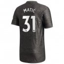 Maillot Manchester United NO.31 Matic Exterieur 2020 2021 Noir Pas Cher