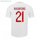 Maillot Angleterre Domicile Rashford 2018 Blanc Pas Cher