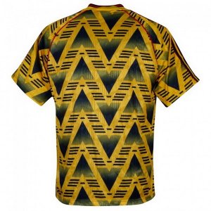 Thailande Maillot Arsenal Exterieur Retro 1991 1993 Jaune Pas Cher
