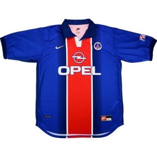 Maillot Paris Saint Germain Domicile Retro 1998 1999 Bleu Pas Cher