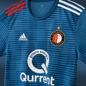 Maillot Feyenoord Rotterdam Exterieur 2018 2019 Bleu Pas Cher
