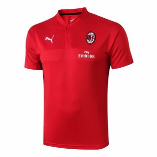 Polo AC Milan 2019 2020 Rouge Pas Cher