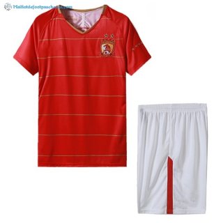 Maillot Evergrande Domicile Enfant 2018 2019 Rouge Blanc Pas Cher