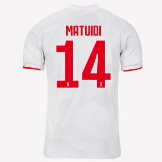 Maillot Juventus NO.14 Matuidi Exterieur 2019 2020 Gris Blanc Pas Cher