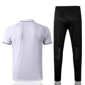 Polo Ensemble Complet Juventus 2019 2020 Blanc Noir Pas Cher