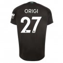 Maillot Liverpool NO.27 Origi Third 2019 2020 Noir Pas Cher