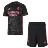 Maillot Real Madrid Third Enfant 2020 2021 Noir Pas Cher