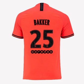 JORDAN Maillot Paris Saint Germain NO.25 Bakker Exterieur 2019 2020 Orange Pas Cher JORDAN Maillot Paris Saint Germain NO.25 Bakker Exterieur 2019 2020 Orange Pas Cher